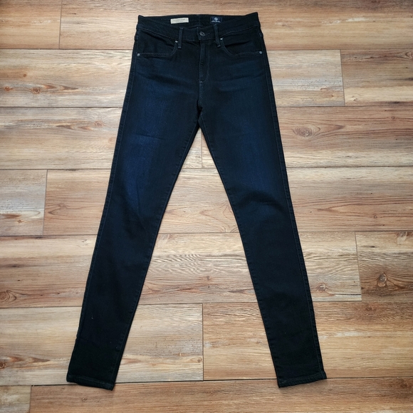 AG Adriano Goldschmied Jeans Women's 29 Dark Wash Blue Farrah Skinny Denim - Picture 1 of 10